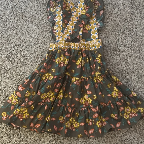 Girls 6 Wildflowers Pocketful Of Wonder Fall Floral Pinafore Dress NWT Pretty!! - Picture 4 of 6